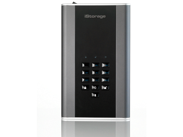 iStorage diskAshur DT2 Secure encrypted 2TB External Hard Drive